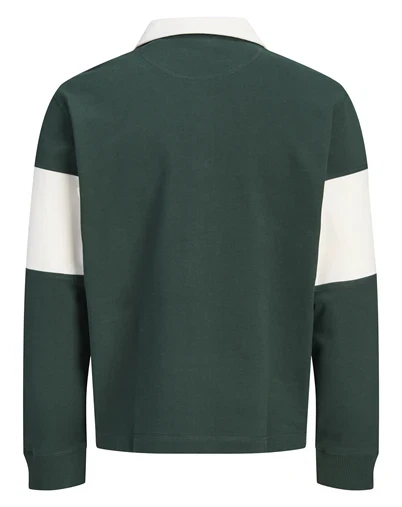 Jack & Jones Junior - JORFrederiksberg Blocking Sweat Polo - Pine Grove